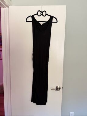 NINE BRITTON Women's Maternity Black Tank Maxi Dress